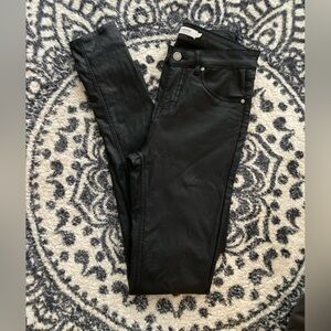 B young size 27 leather look pants​​​​​​​​​​​​
